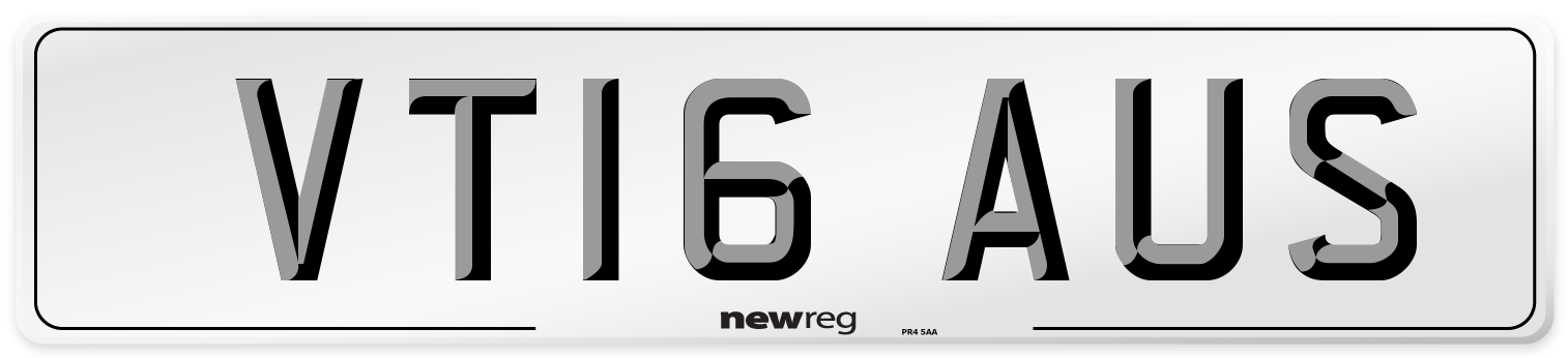 VT16 AUS Number Plate from New Reg